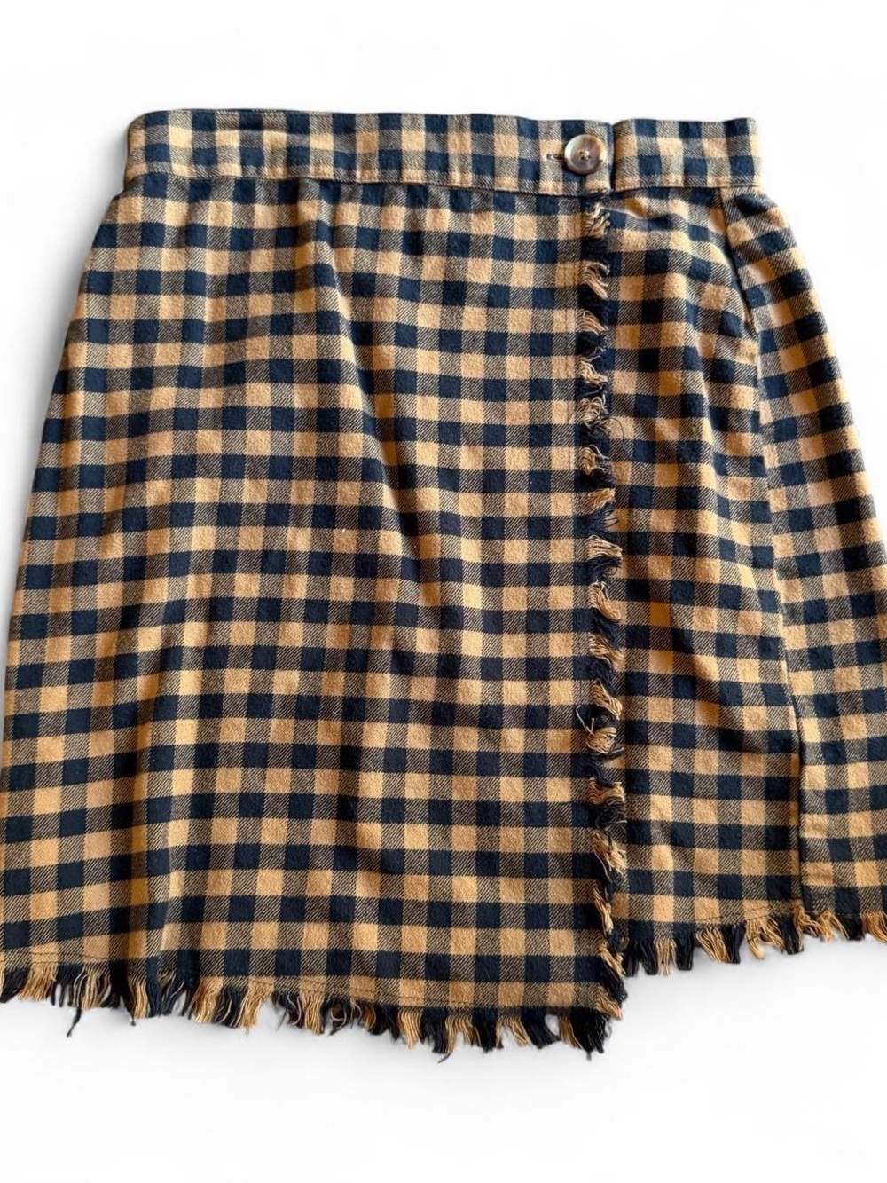 Urban Outfitters black and brown plaid skirt